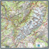 GR tour du Mont-Blanc - Echelle 1/100 000