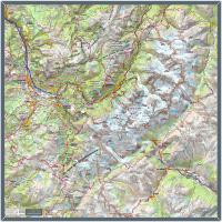 Massif du Mont-Blanc - Echelle 1/100 000