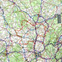 Saône et Loire (échelle 1/1000000)